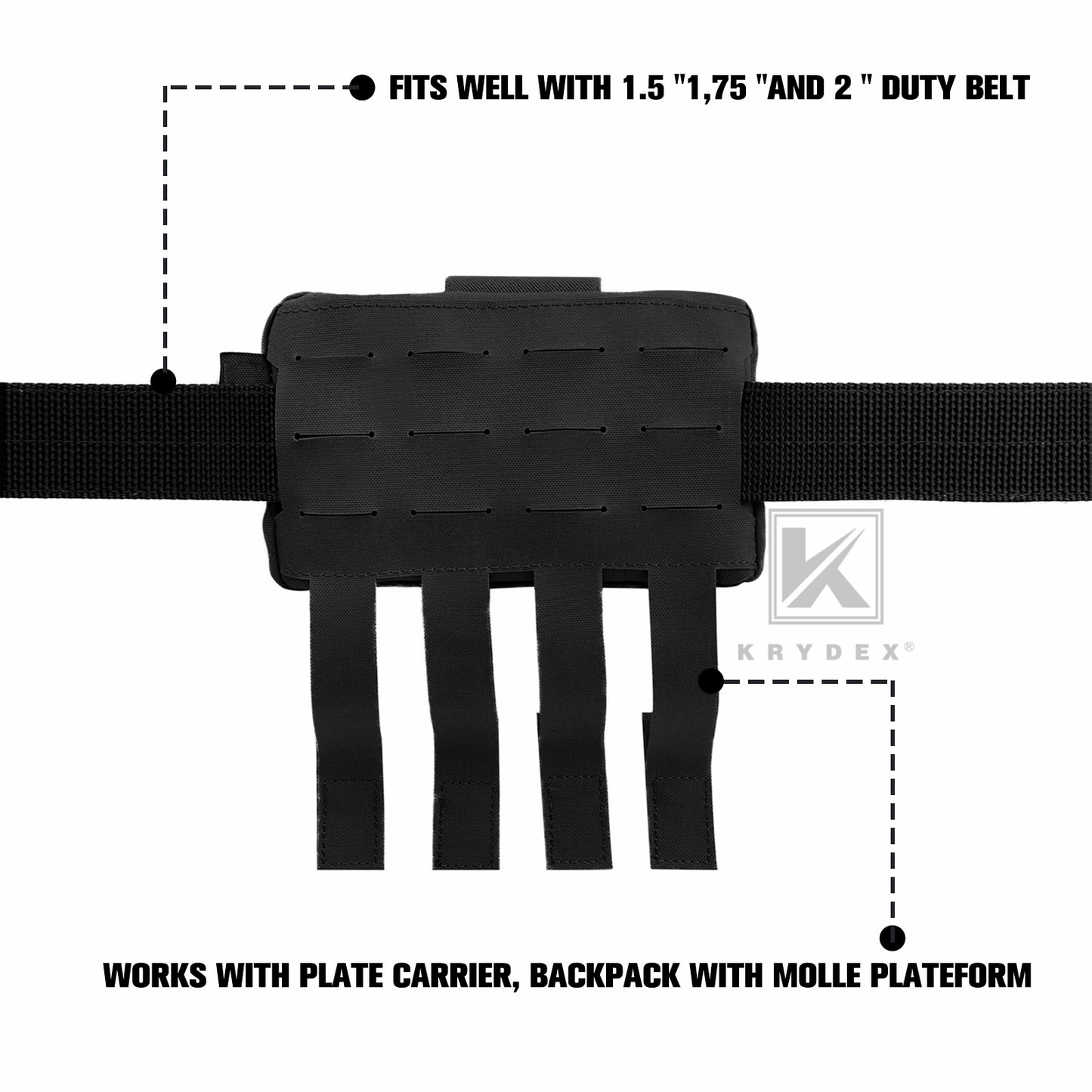Krydex Tactical FCS Admin Pouch Utility MOLLE / BELT Pouch Storage Organizer Panel