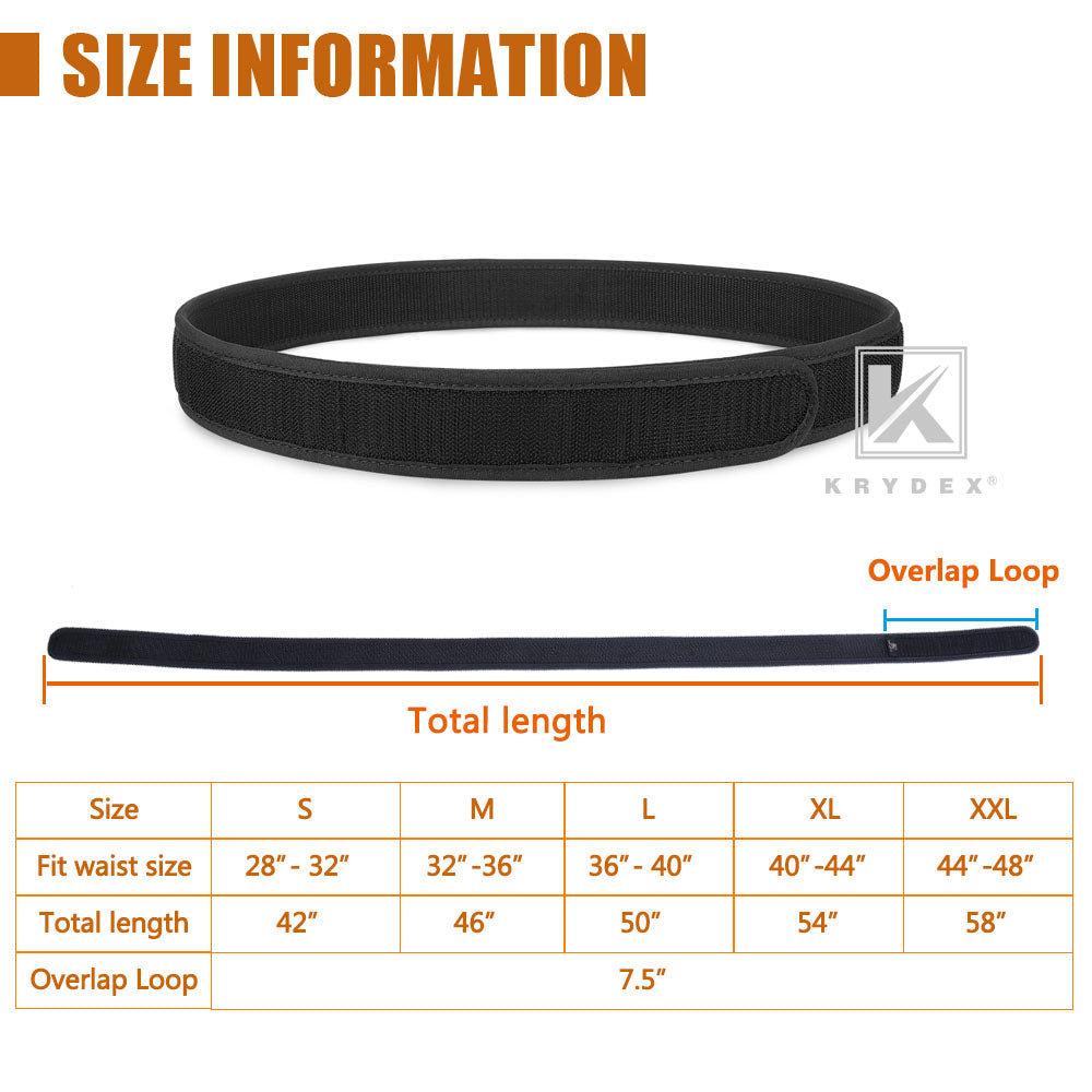 KRYDEX 1.5inch Duty Hook Inner Belt