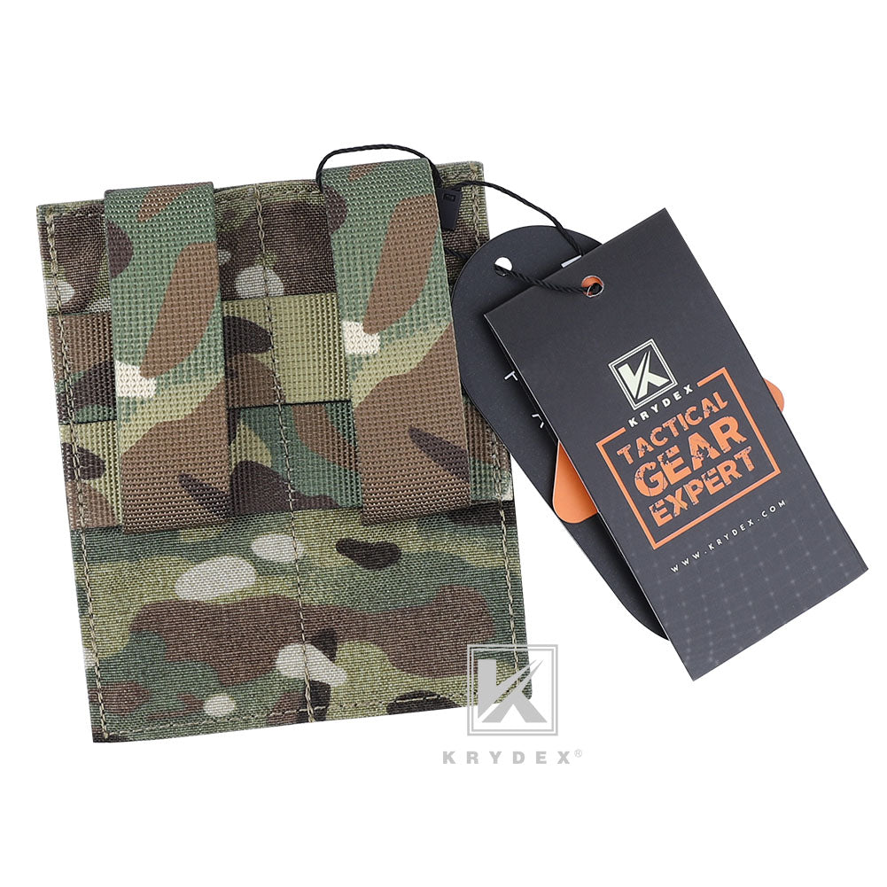 KRYDEX Fast Draw Tactical Molle Elastic Double 9mm Pistol Magazine Pouch Glock Sig Sauer Mag Carrier Multitool Holster