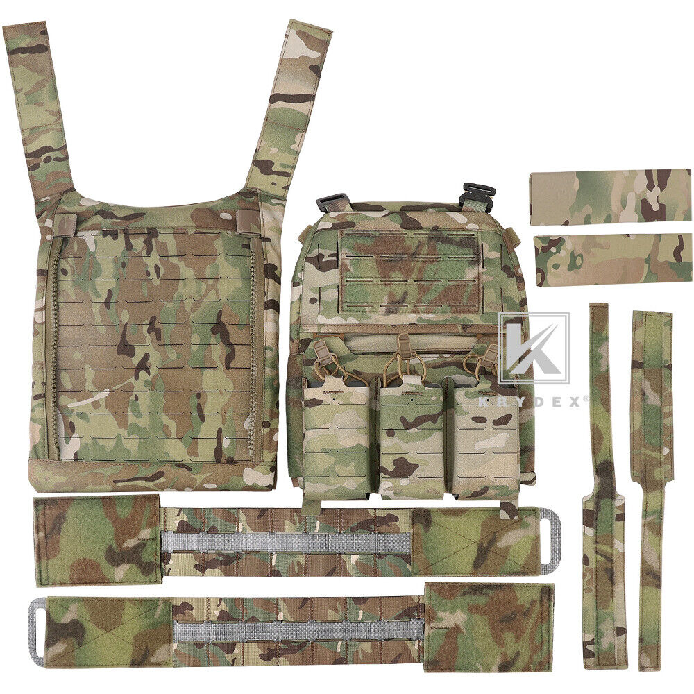 KRYDEX FCPC V5 Plate Carrier with Tegris Assault Cummerbund and KTAR Front Flap