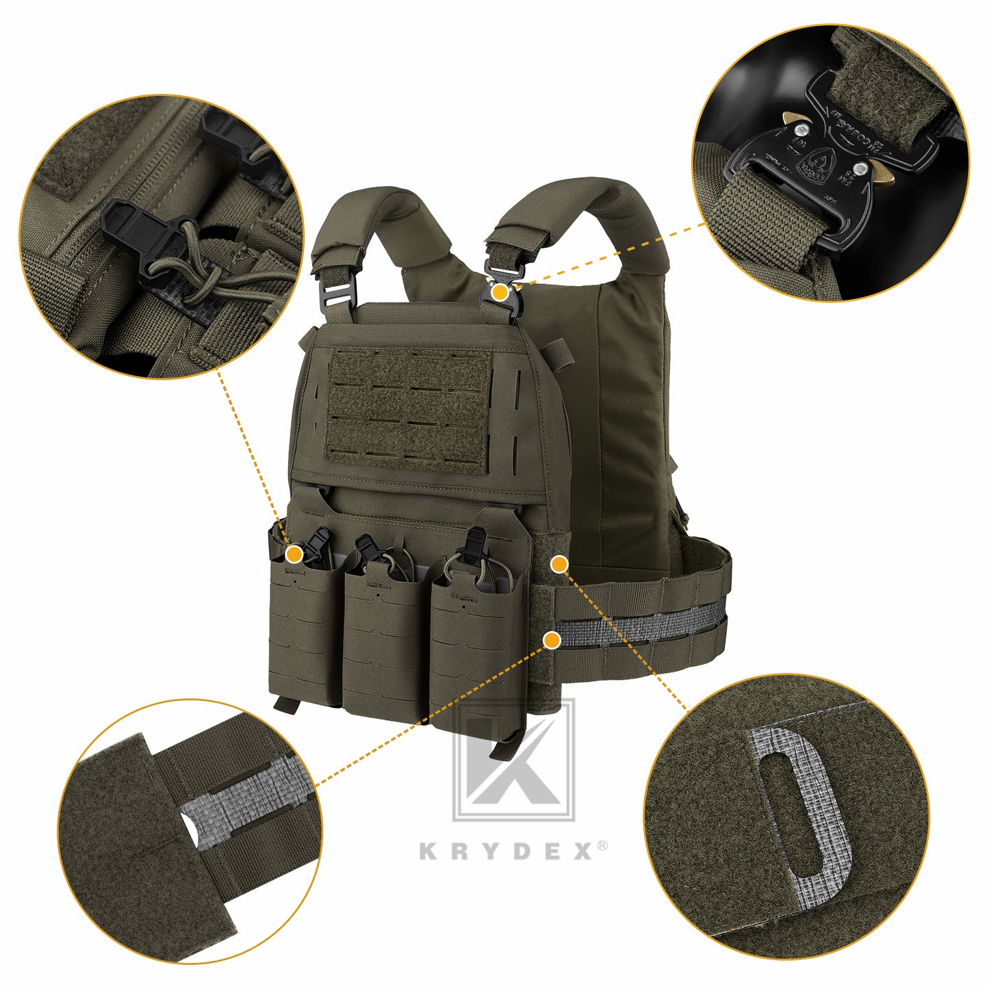 KRYDEX FCPC V5 Plate Carrier with Tegris Assault Cummerbund and KTAR Front Flap