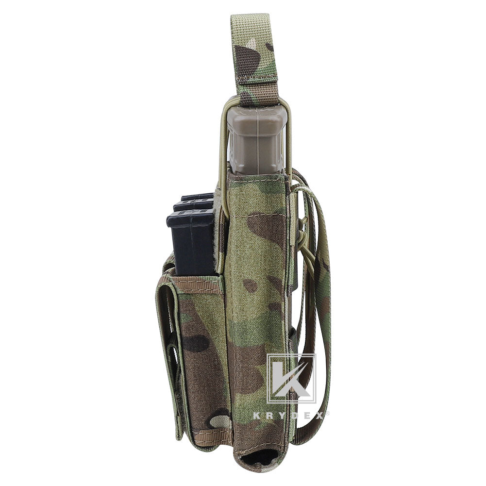 KRYDEX Triple Open Top 5.56 M4 M16 AR15 & Pistol Magazine Pouch