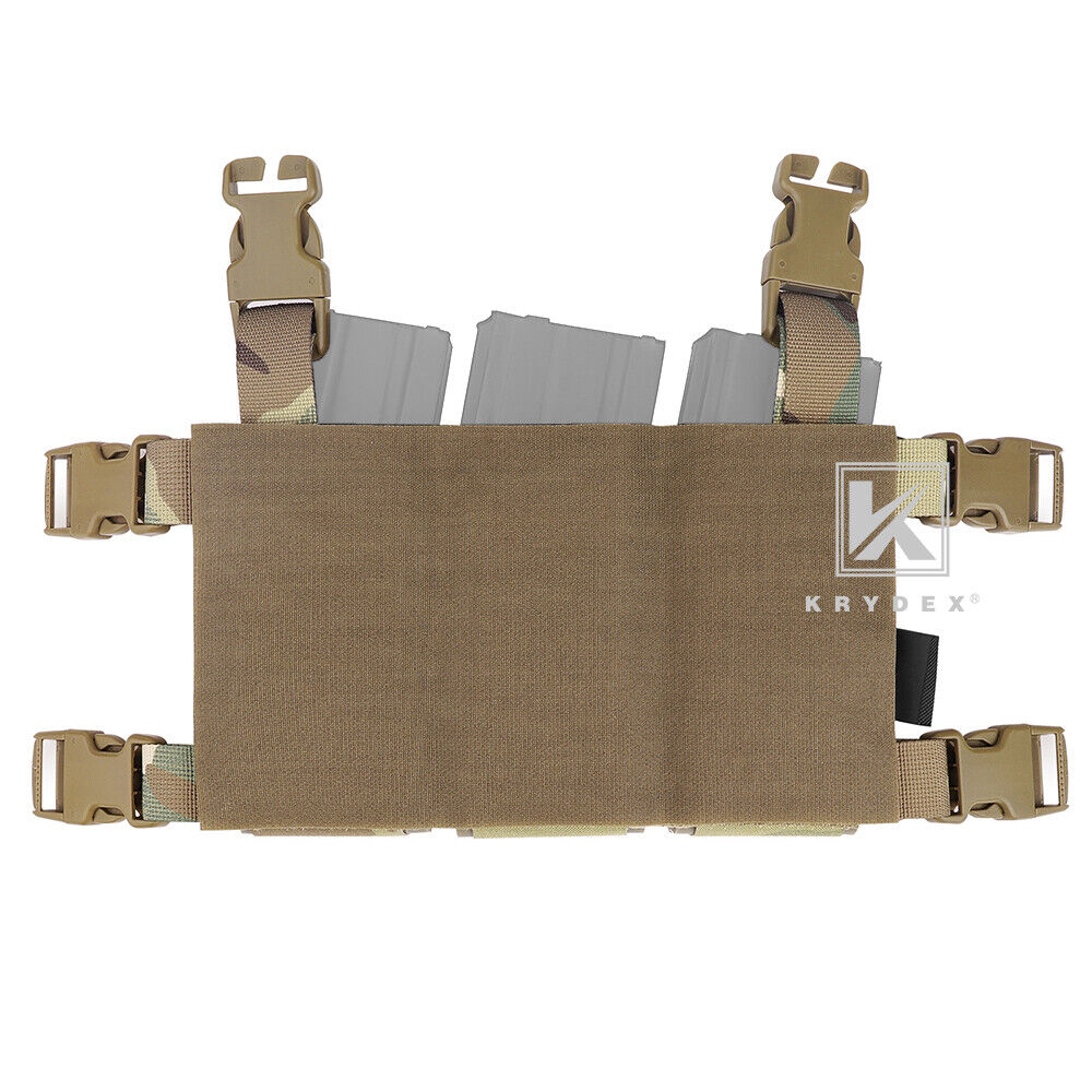Krydex Tactical Triple Placard .223 5.56 Mag Pouch Retention Insert Holder Chest Rig Plate Carrier