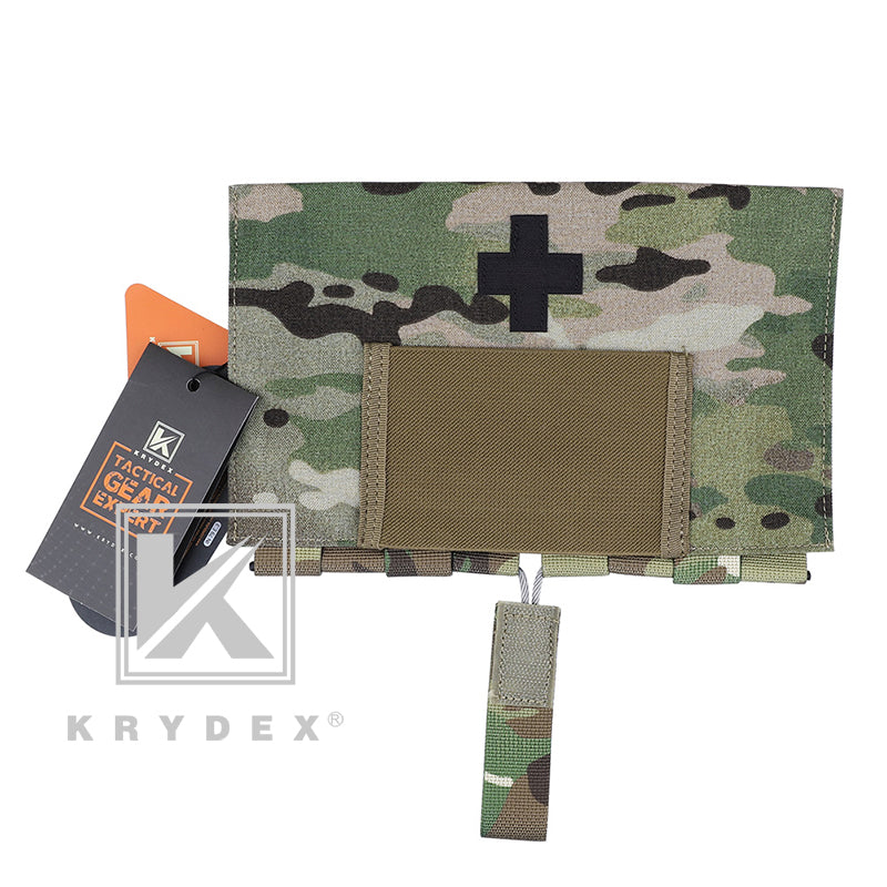 KRYDEX LBT-9022B-T Blow Out MOLLE Medical Pouch Emergency Survival Kit Bag IFAK First Aid Storage Pouch
