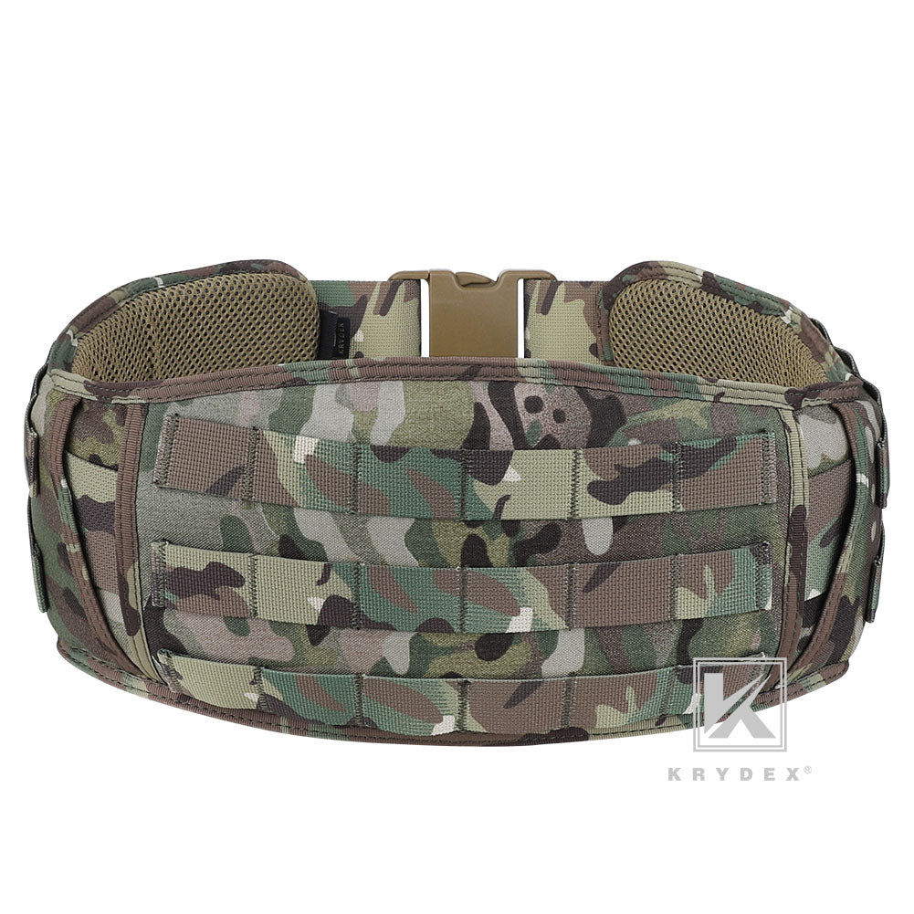 KRYDEX Tactical Quick Release Battle Belt Molle Soft Wide Padded Waist Outer Shooting Gun Belt With Inner Belt