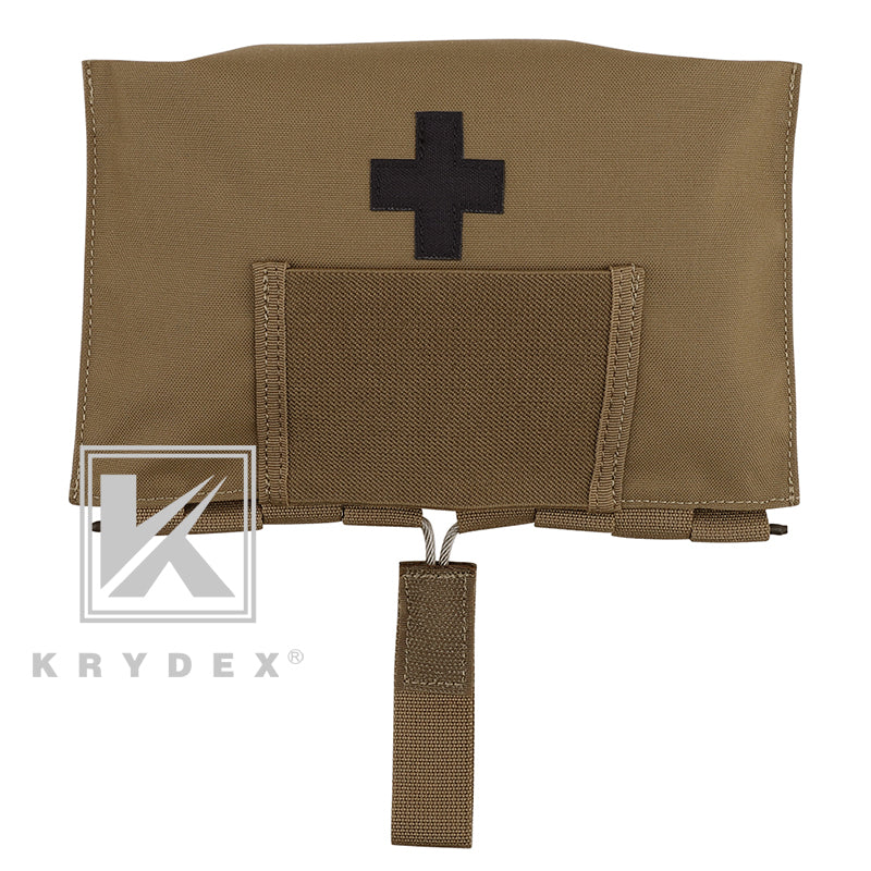KRYDEX LBT-9022B-T Blow Out MOLLE Medical Pouch Emergency Survival Kit Bag IFAK First Aid Storage Pouch