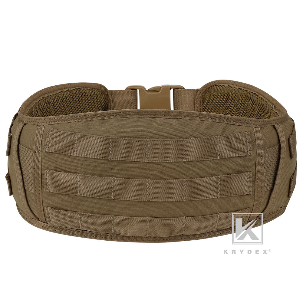 KRYDEX Tactical Quick Release Battle Belt Molle Soft Wide Padded Waist Outer Shooting Gun Belt With Inner Belt