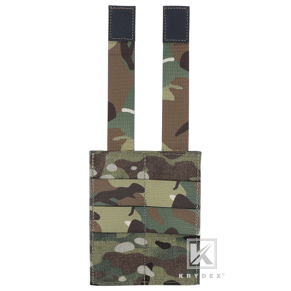 KRYDEX Fast Draw Tactical Molle Elastic Double 9mm Pistol Magazine Pouch Glock Sig Sauer Mag Carrier Multitool Holster