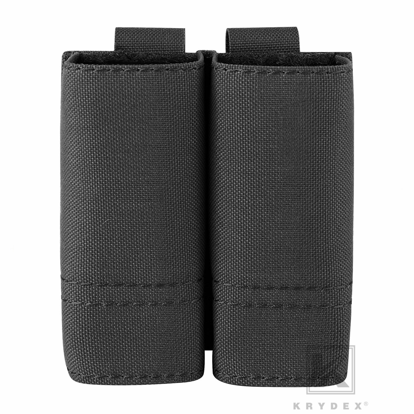 Krydex Tactical 9MM Pistol Magazine Pouch Double Stack .40 45 ACP Pistol Mag Holder Duty Belt & Molle Compatible