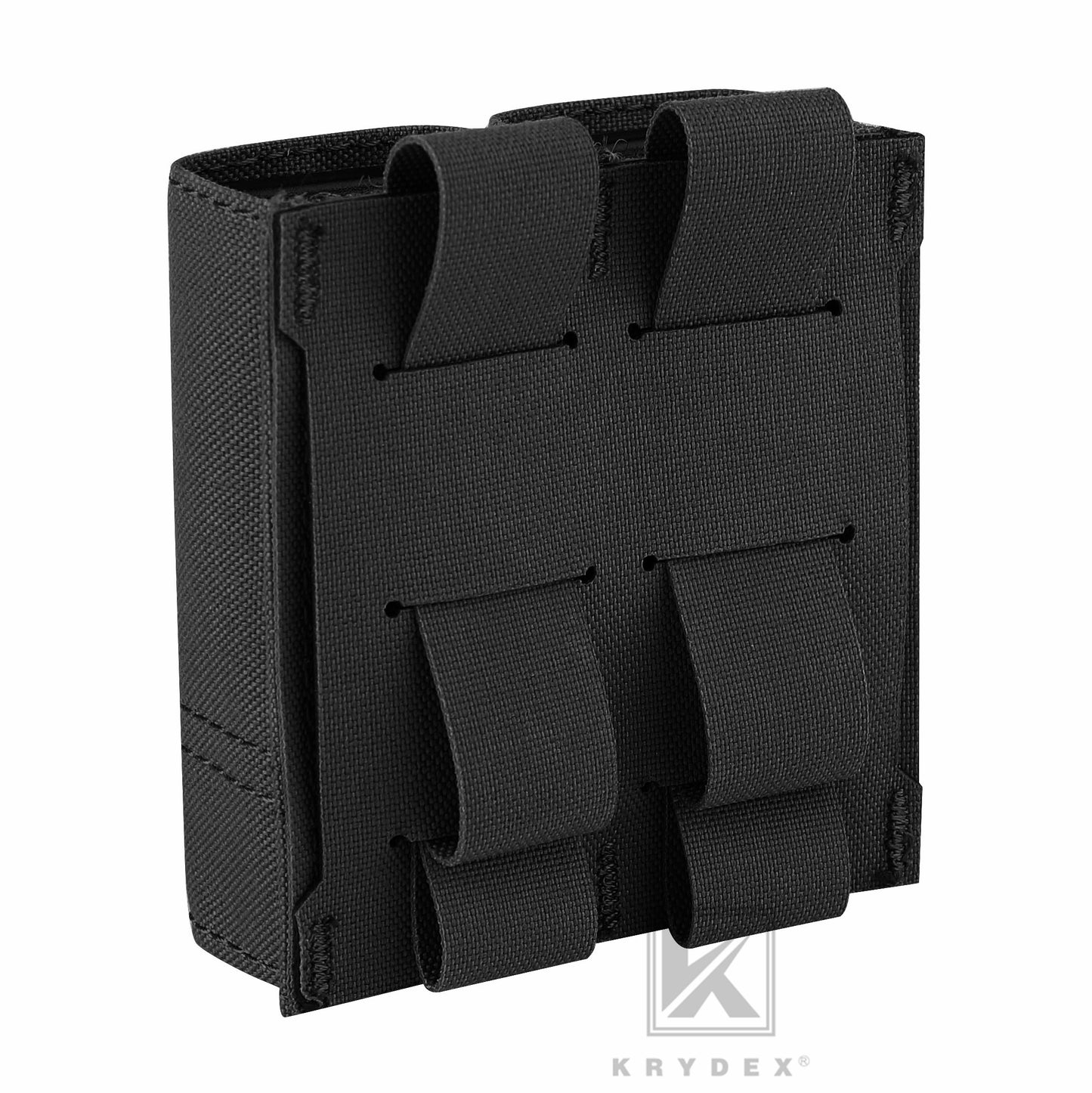 Krydex Tactical 9MM Pistol Magazine Pouch Double Stack .40 45 ACP Pistol Mag Holder Duty Belt & Molle Compatible