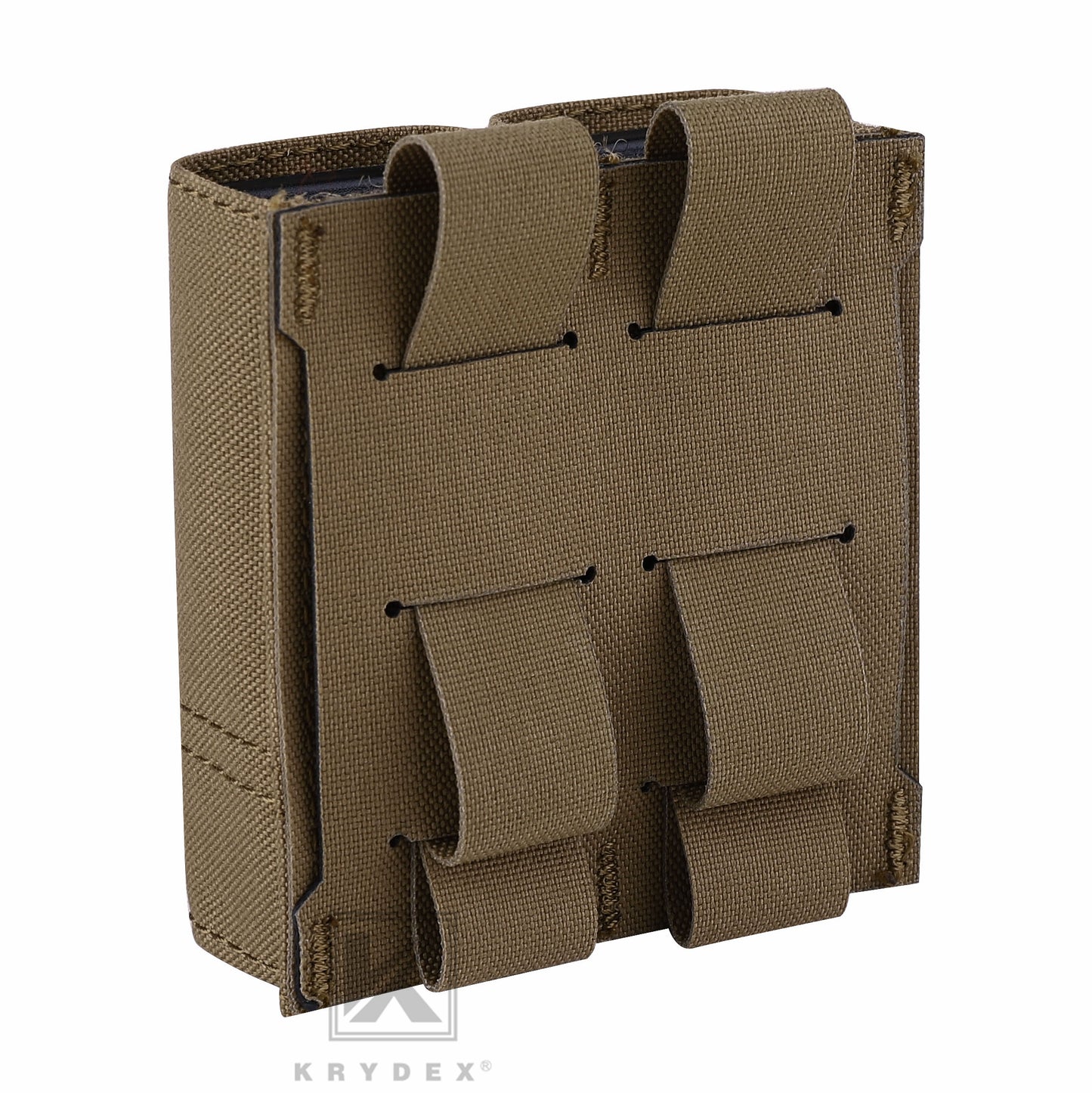 Krydex Tactical 9MM Pistol Magazine Pouch Double Stack .40 45 ACP Pistol Mag Holder Duty Belt & Molle Compatible
