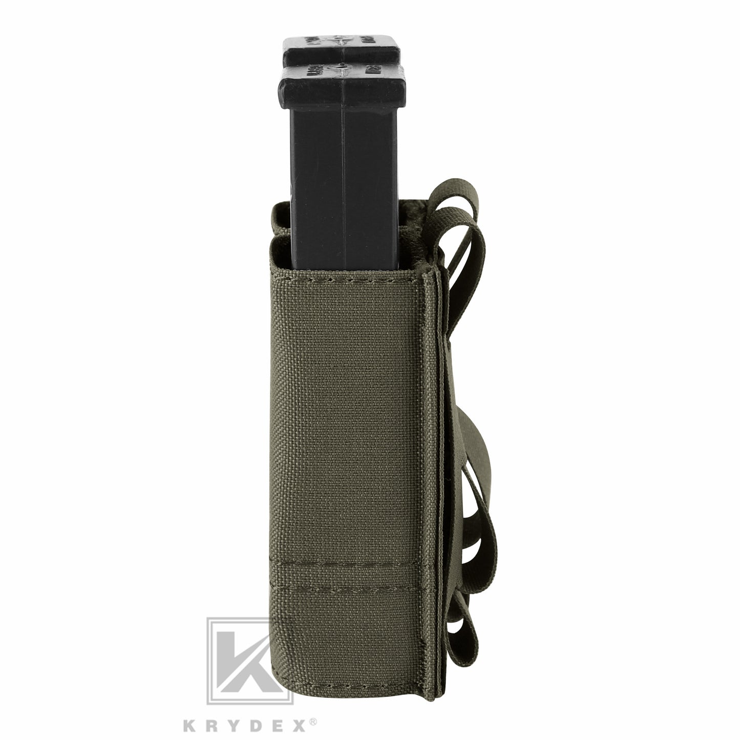 Krydex Tactical 9MM Pistol Magazine Pouch Double Stack .40 45 ACP Pistol Mag Holder Duty Belt & Molle Compatible