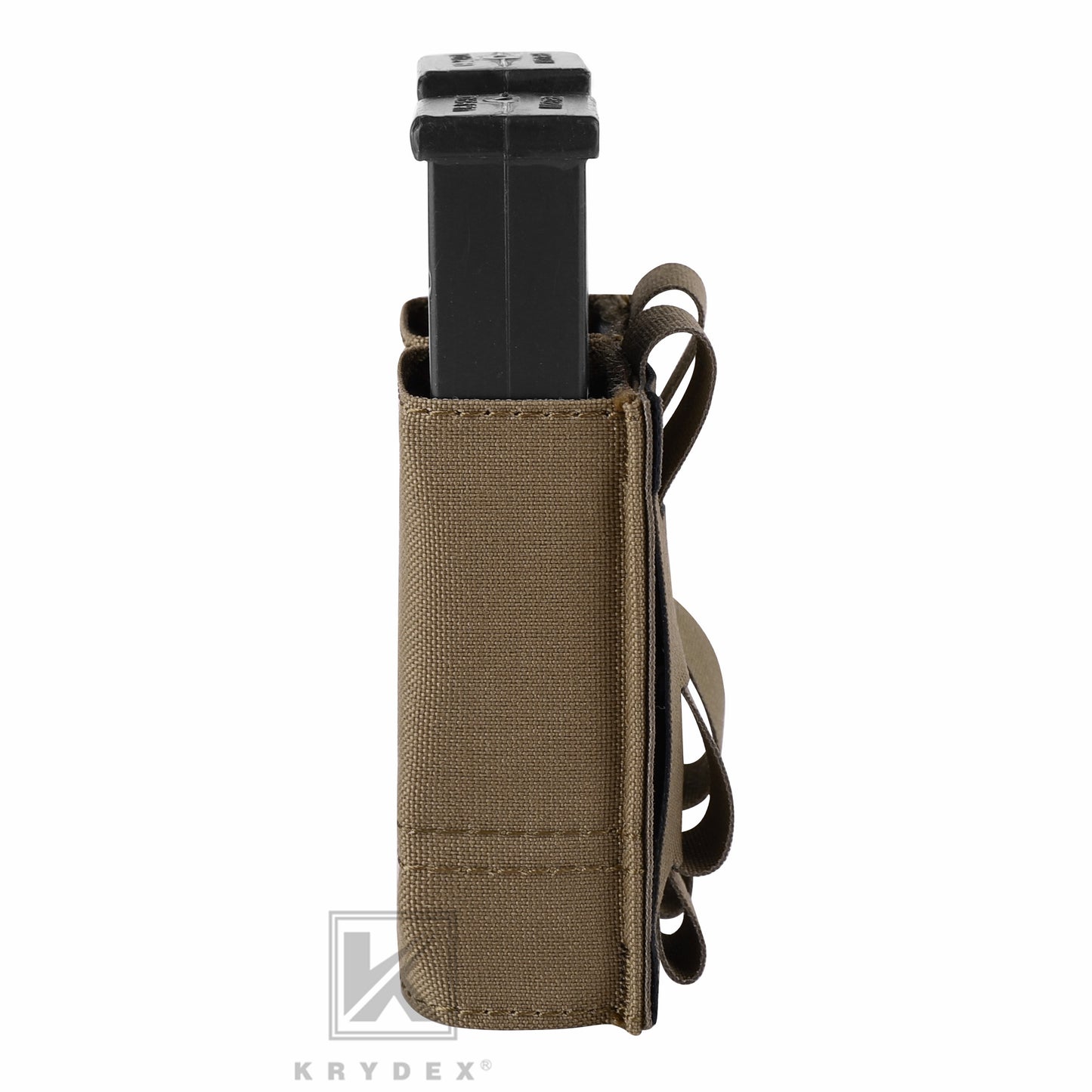 Krydex Tactical 9MM Pistol Magazine Pouch Double Stack .40 45 ACP Pistol Mag Holder Duty Belt & Molle Compatible