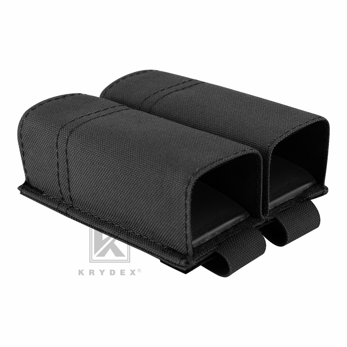 Krydex Tactical 9MM Pistol Magazine Pouch Double Stack .40 45 ACP Pistol Mag Holder Duty Belt & Molle Compatible