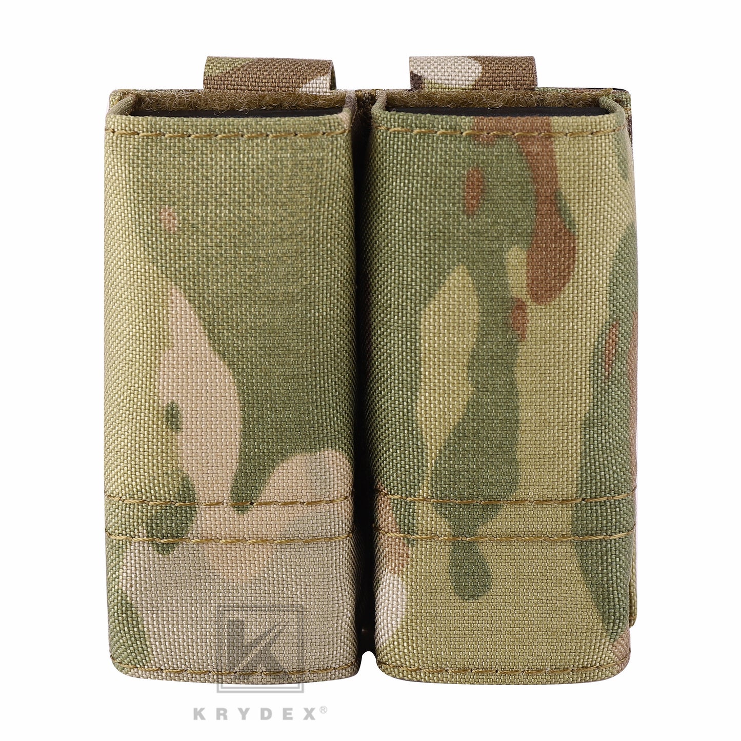 Krydex Tactical 9MM Pistol Magazine Pouch Double Stack .40 45 ACP Pistol Mag Holder Duty Belt & Molle Compatible