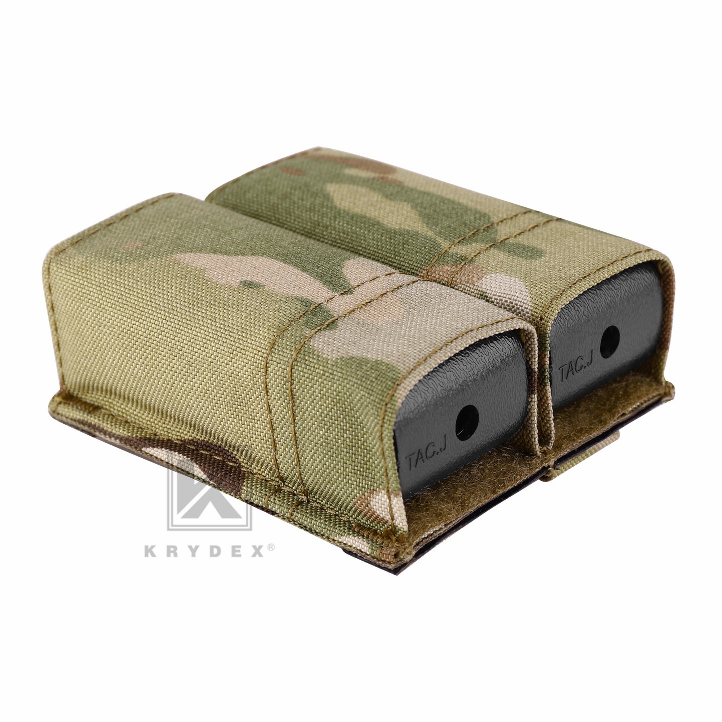 Krydex Tactical 9MM Pistol Magazine Pouch Double Stack .40 45 ACP Pistol Mag Holder Duty Belt & Molle Compatible