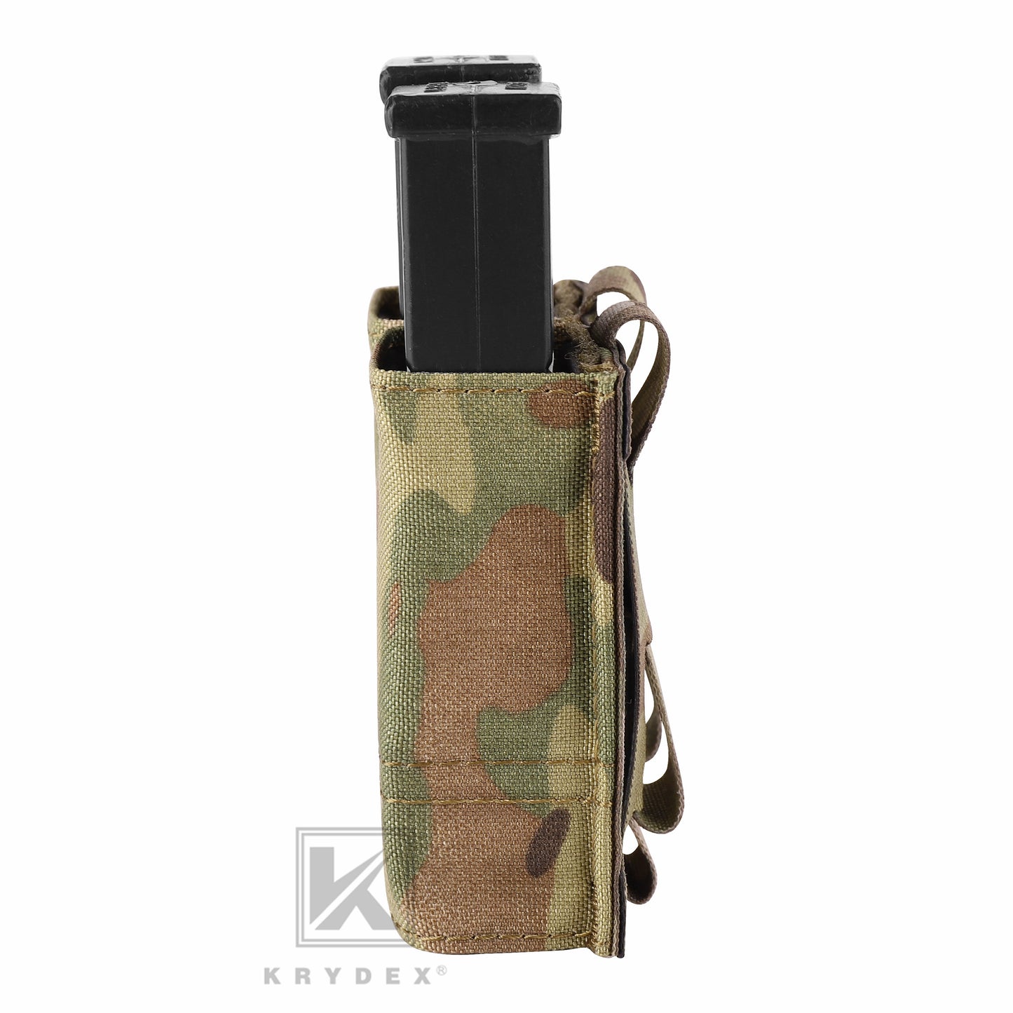 Krydex Tactical 9MM Pistol Magazine Pouch Double Stack .40 45 ACP Pistol Mag Holder Duty Belt & Molle Compatible