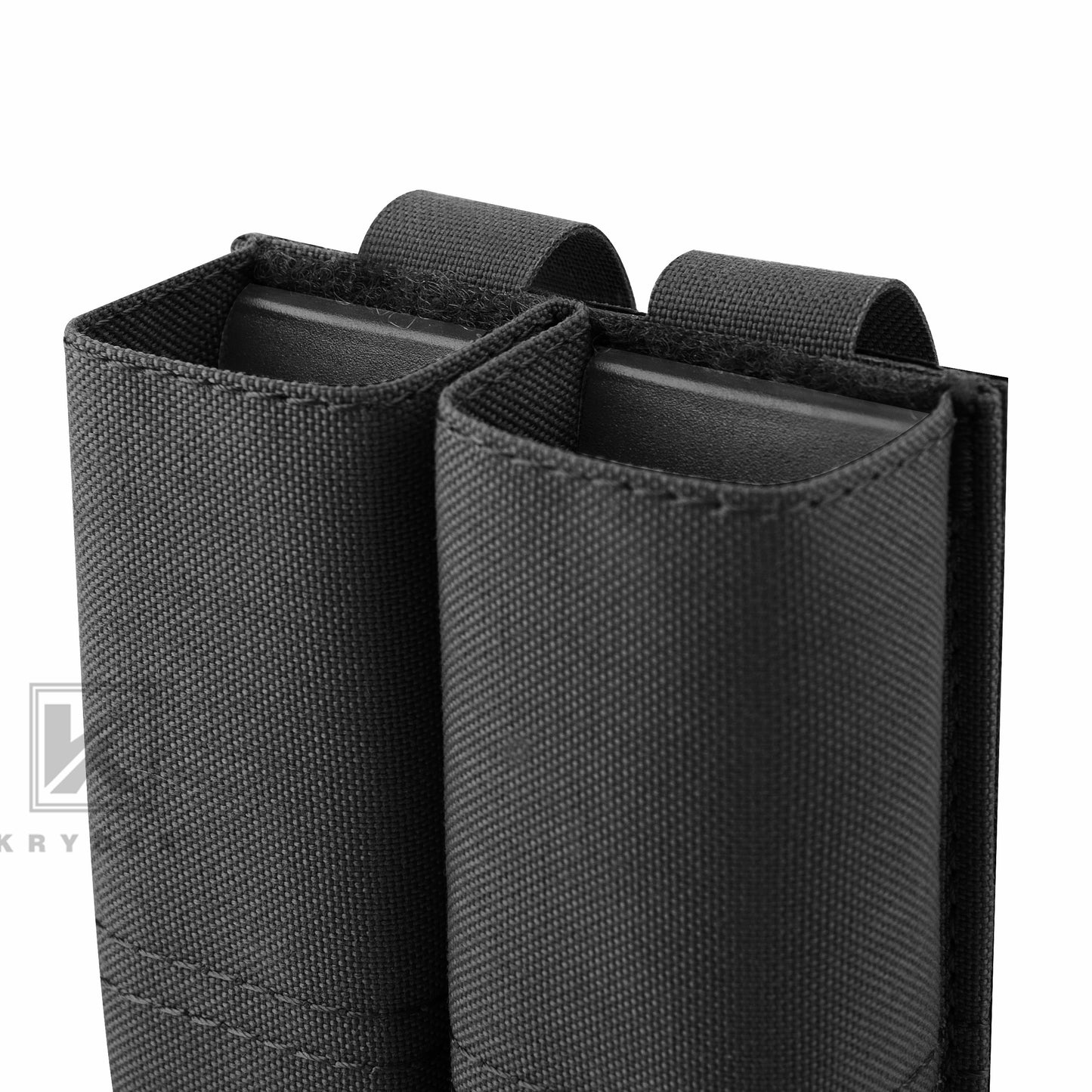 Krydex Tactical 9MM Pistol Magazine Pouch Double Stack .40 45 ACP Pistol Mag Holder Duty Belt & Molle Compatible