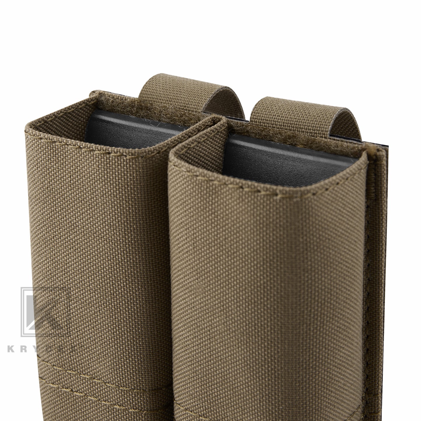 Krydex Tactical 9MM Pistol Magazine Pouch Double Stack .40 45 ACP Pistol Mag Holder Duty Belt & Molle Compatible