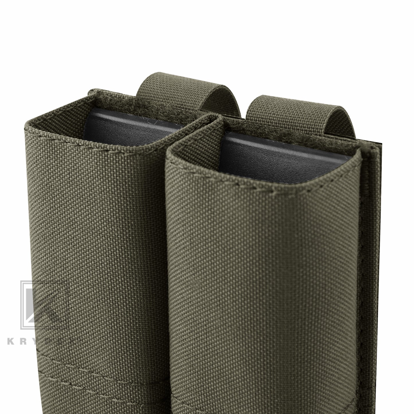 Krydex Tactical 9MM Pistol Magazine Pouch Double Stack .40 45 ACP Pistol Mag Holder Duty Belt & Molle Compatible