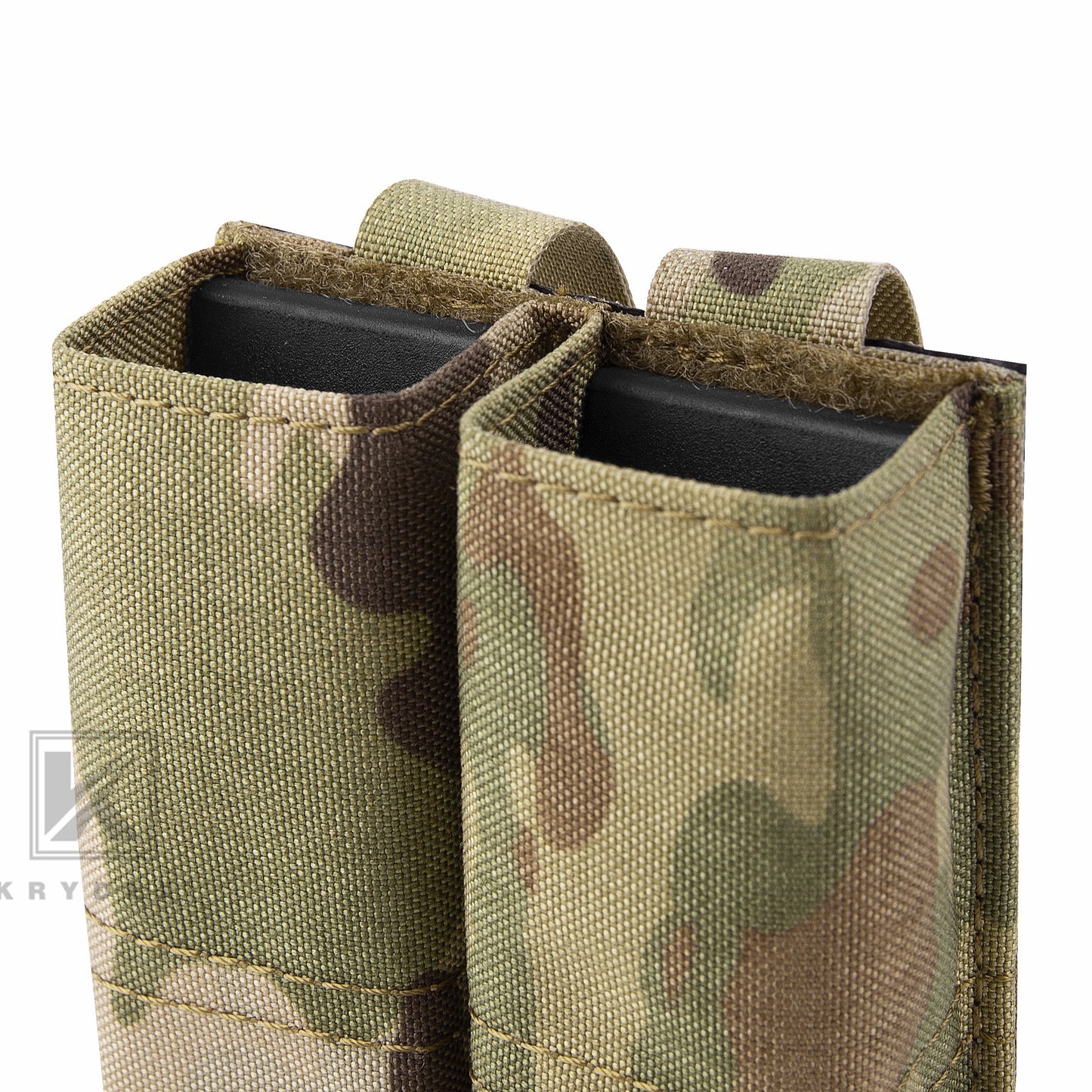 Krydex Tactical 9MM Pistol Magazine Pouch Double Stack .40 45 ACP Pistol Mag Holder Duty Belt & Molle Compatible