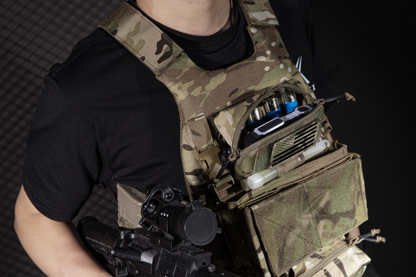 Krydex Tactical FCS Admin Pouch Utility MOLLE / BELT Pouch Storage Organizer Panel