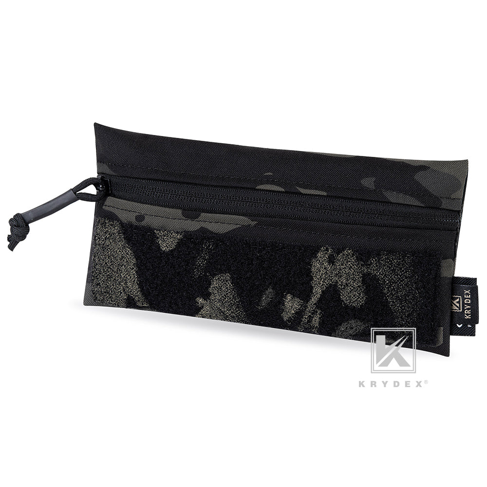 KRYDEX Hook & Loop Zipper Candy Pouch Utility Tool Storage Pouch for Plate Carrier Vest Chest Rig