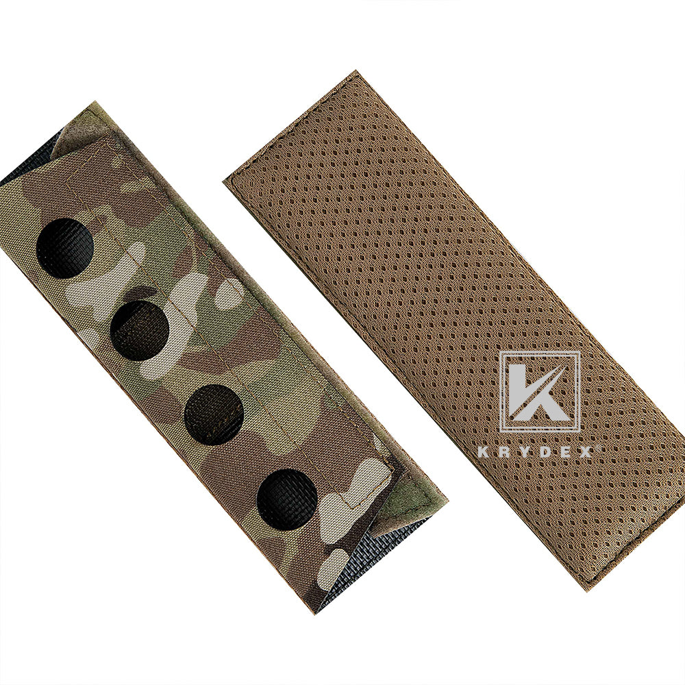 KRYDEX Tactical Breathability Anti-slip Padded Shoulder Pads Strap Cover for Plate Carrier Vest Chest Rig Sling Bag 1Pair