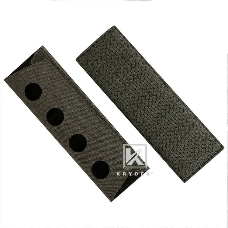 KRYDEX Tactical Breathability Anti-slip Padded Shoulder Pads Strap Cover for Plate Carrier Vest Chest Rig Sling Bag 1Pair