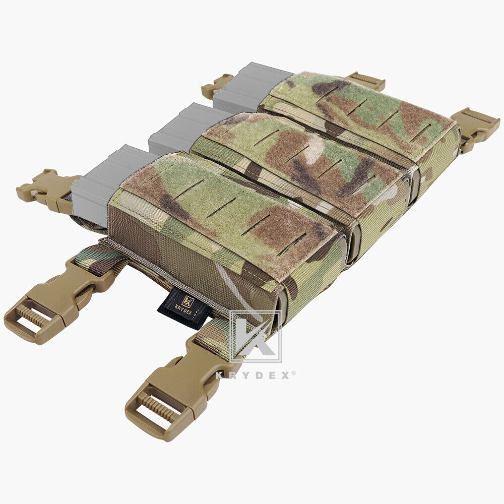 Krydex Tactical Triple Placard .223 5.56 Mag Pouch Retention Insert Holder Chest Rig Plate Carrier