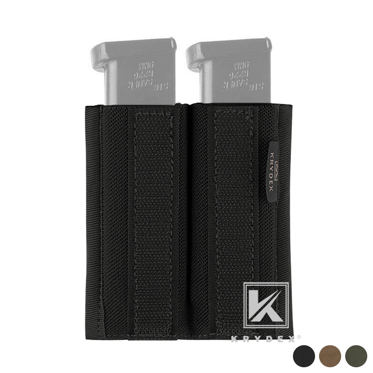 KRYDEX Pistol Double Magazine Insert Pouch
