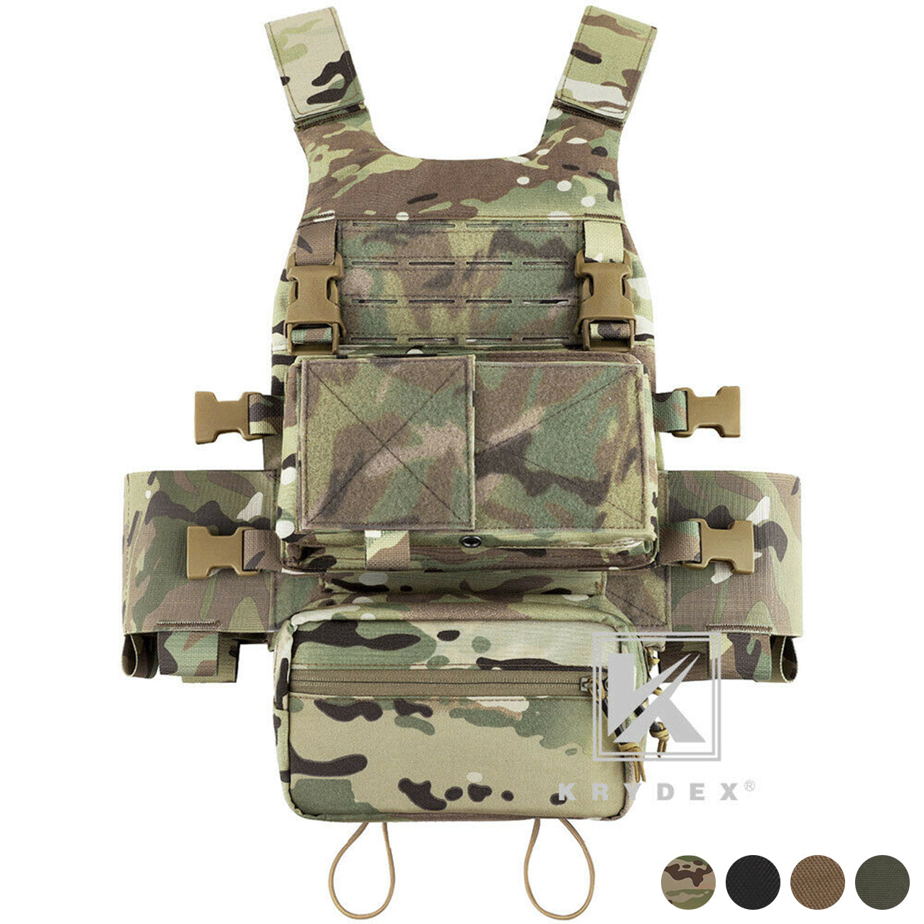 MOLLE Side Armor Plate Carrier Pouches, Set of 2