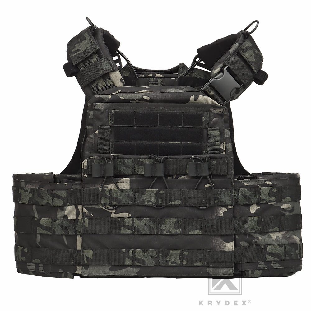 KRYDEX Tactical Plate Carrier Heavy Duty Modular MOLLE Vest