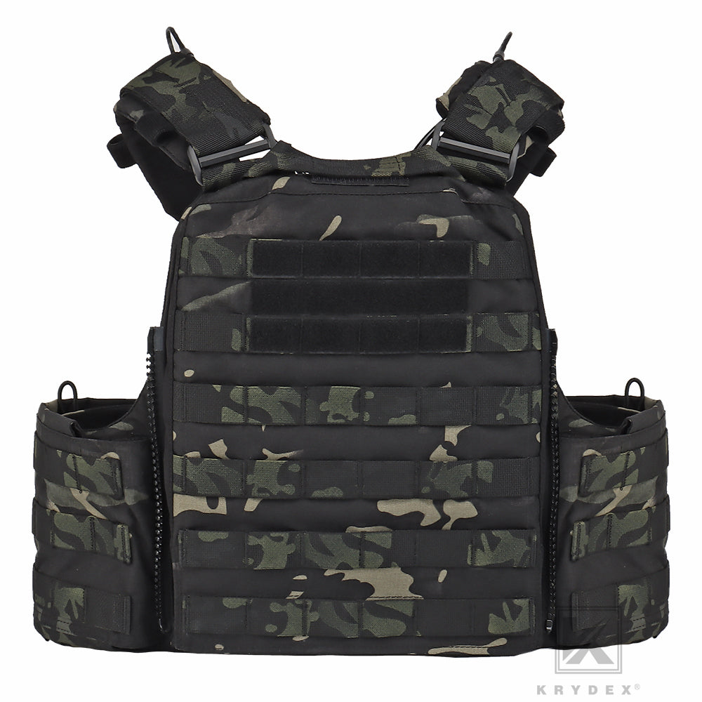 KRYDEX Tactical Plate Carrier Heavy Duty Modular MOLLE Vest