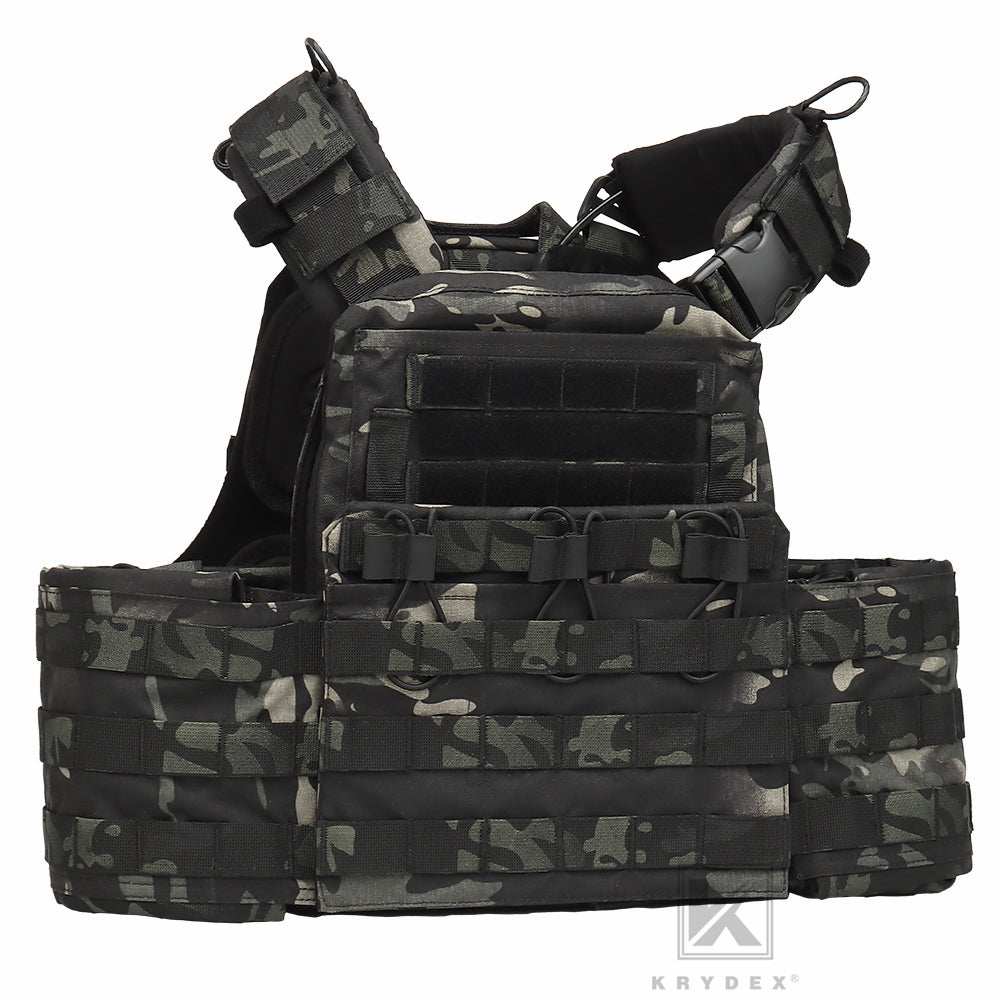 KRYDEX Tactical Plate Carrier Heavy Duty Modular MOLLE Vest