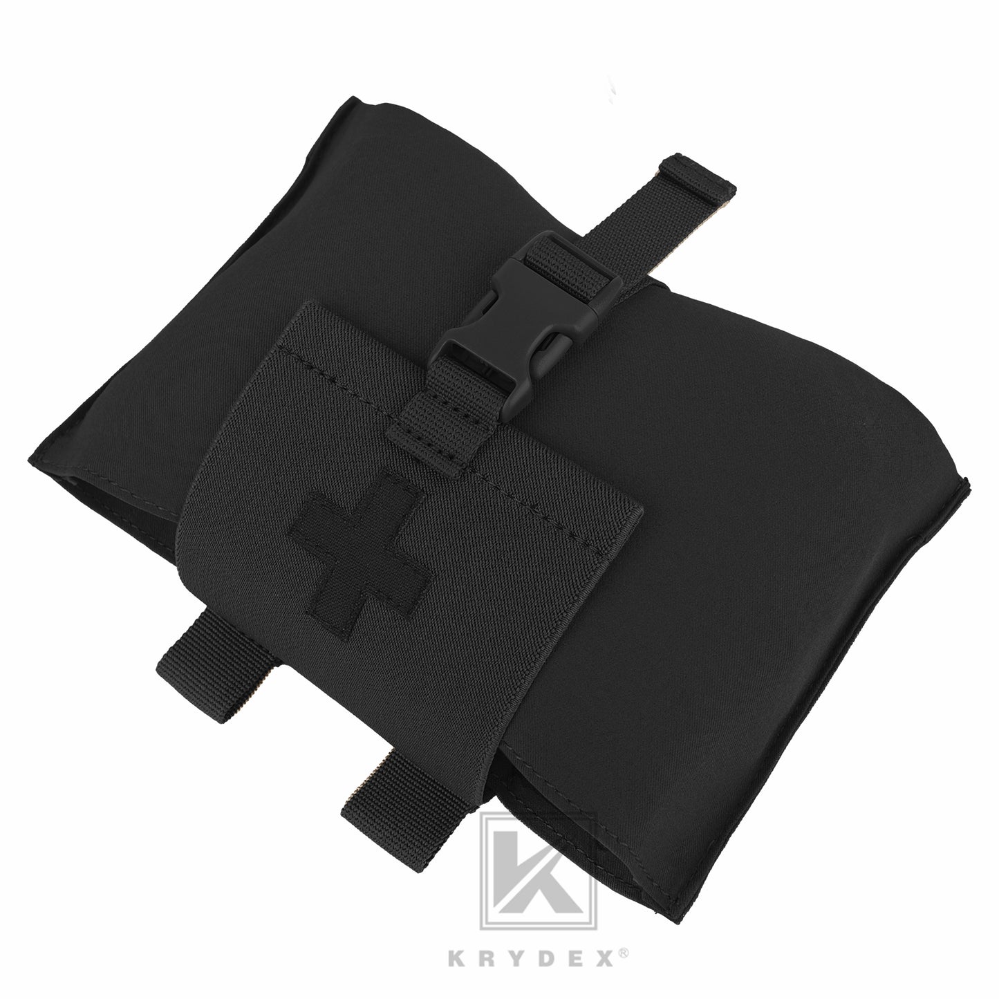 KRYDEX Tactical Stretch Small Blow Out Medical Pouch MOLLE & Belt Quick Release Medic Bag