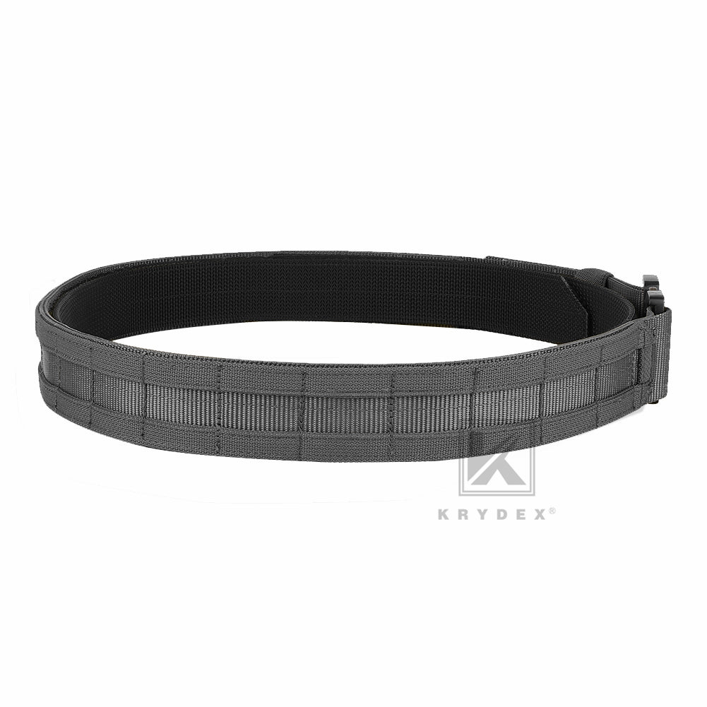 KRYDEX Quick Release 1.5"-1.75" Heavy Duty Metal Buckle Molle Rigger Outer & Inner Belt Airsoft Battle Tactical Outdoor Adjustable Waistband
