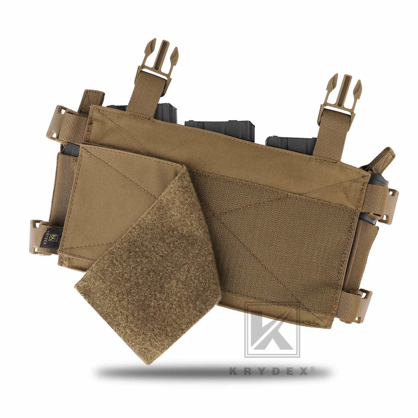 KRYDEX Tactical D3CR Chest Rig 5.56 7.62 Rifle Pistol Mag Pouch Placard Carrier with D3 Flatpack Tactical Backpack