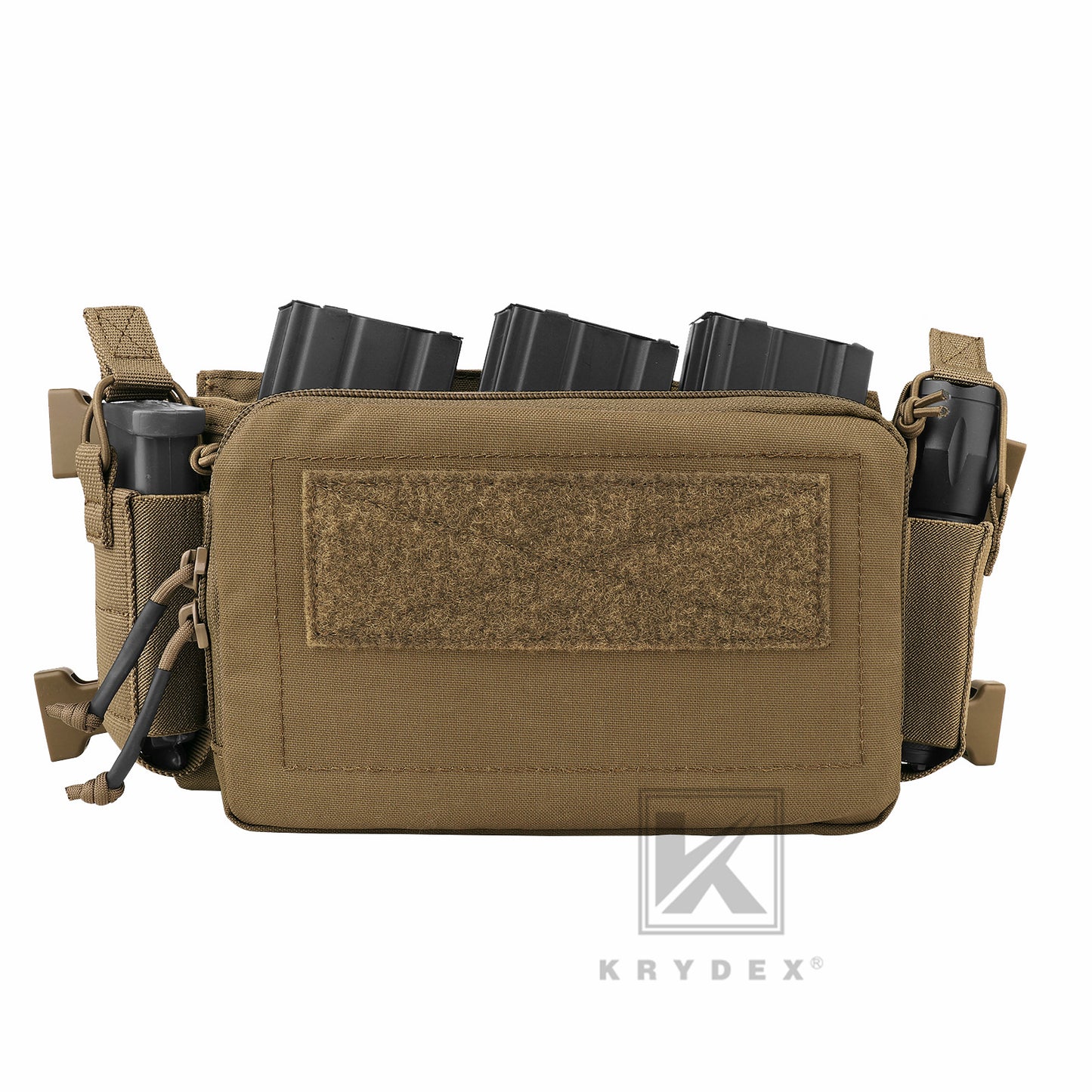 KRYDEX Tactical D3CR Chest Rig 5.56 7.62 Rifle Pistol Mag Pouch Placard Carrier with D3 Flatpack Tactical Backpack