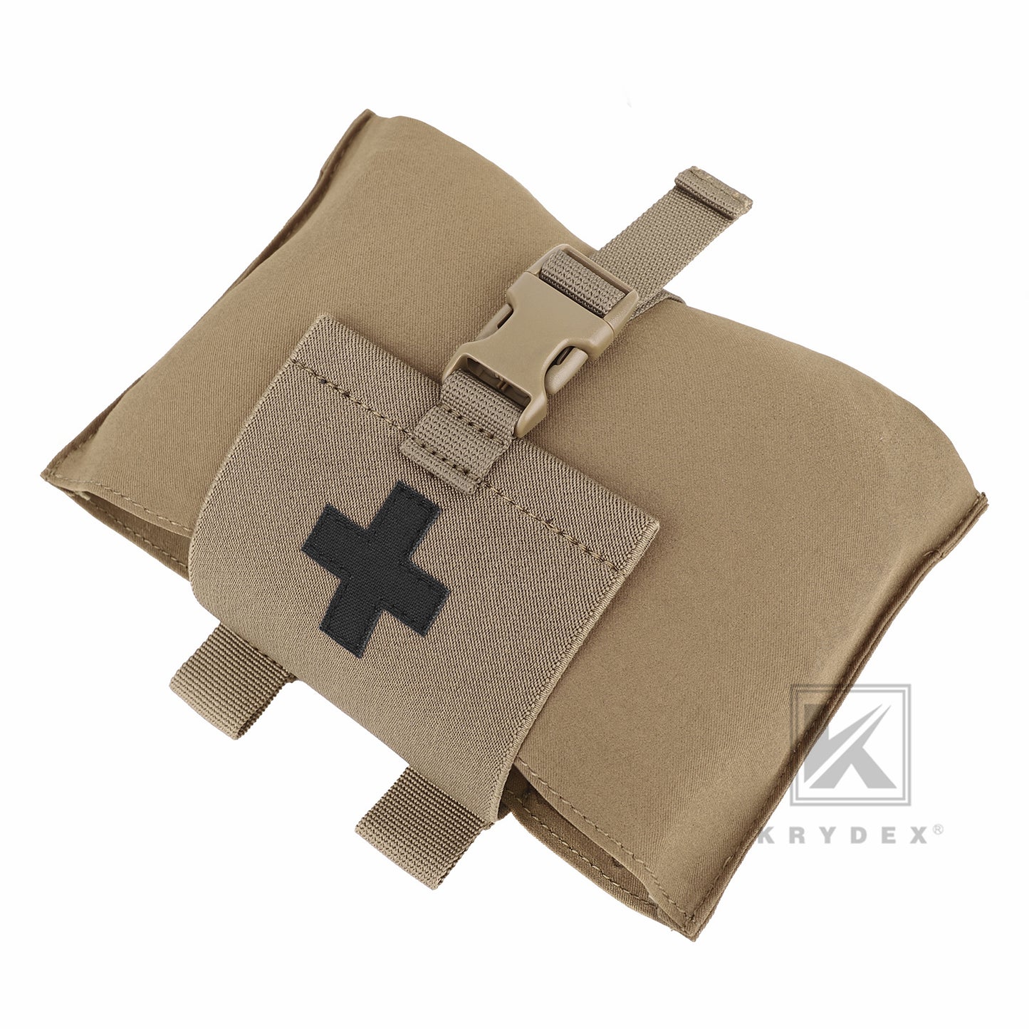 KRYDEX Tactical Stretch Small Blow Out Medical Pouch MOLLE & Belt Quick Release Medic Bag