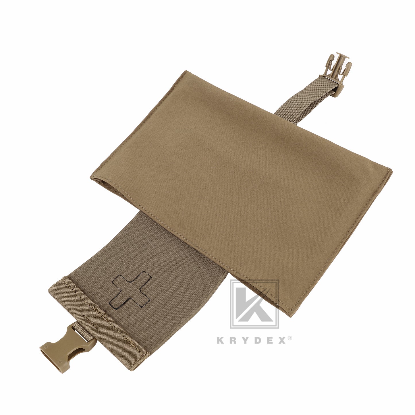 KRYDEX Tactical Stretch Small Blow Out Medical Pouch MOLLE & Belt Quick Release Medic Bag