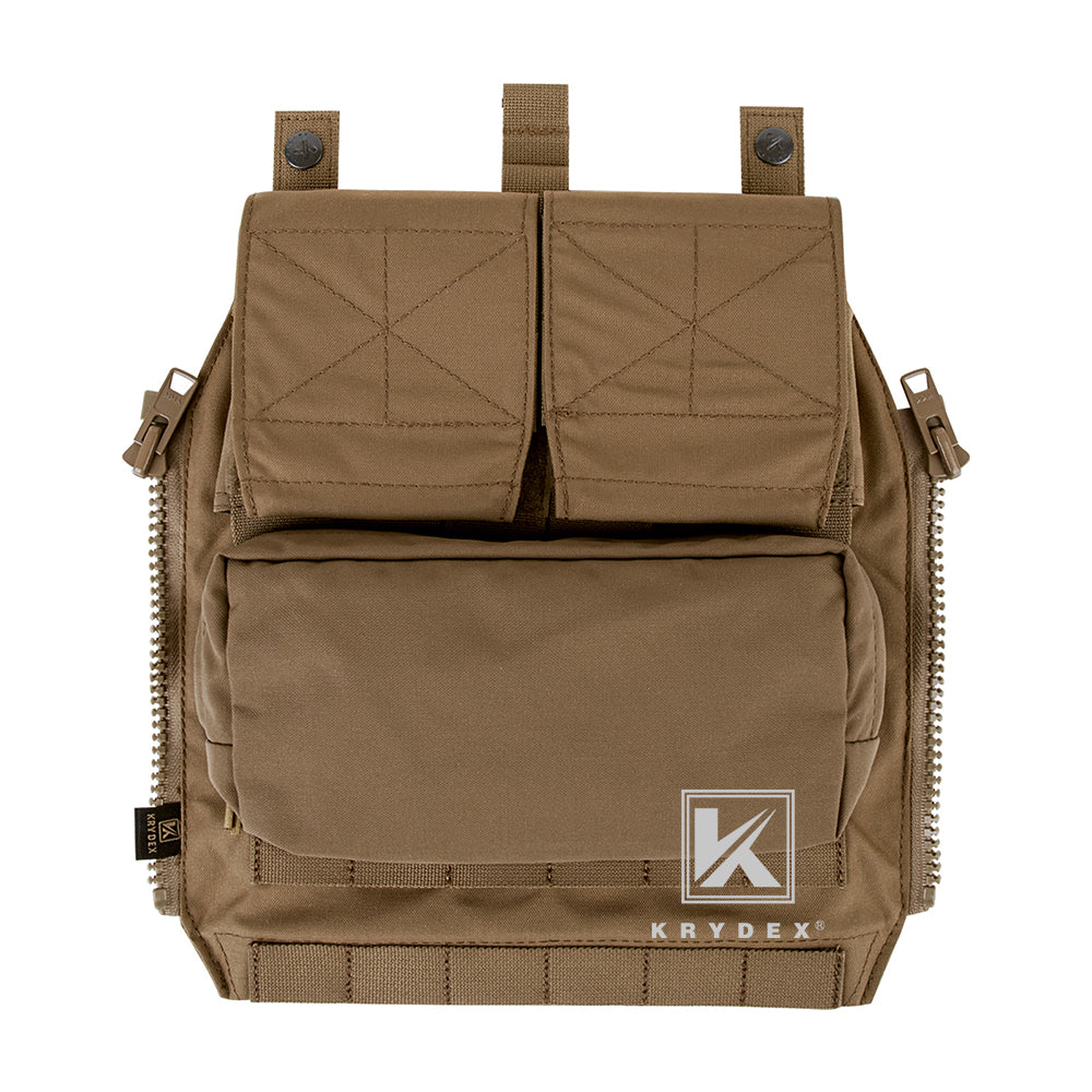 KRYDEX Quick Zip-ON Panel Hydration Pack Platebag Tactical Pouch for CPC JPC2.0 Plate Carrier