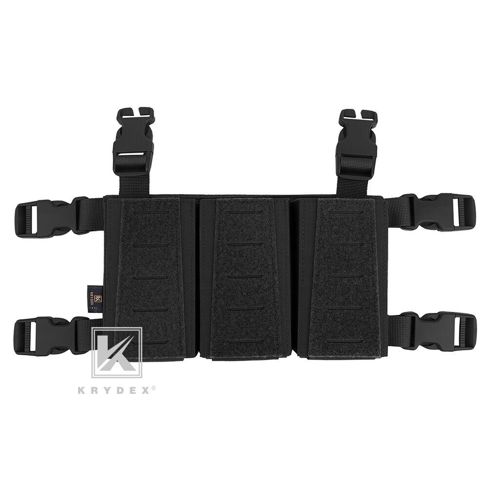 Krydex Tactical Triple Placard .223 5.56 Mag Pouch Retention Insert Holder Chest Rig Plate Carrier