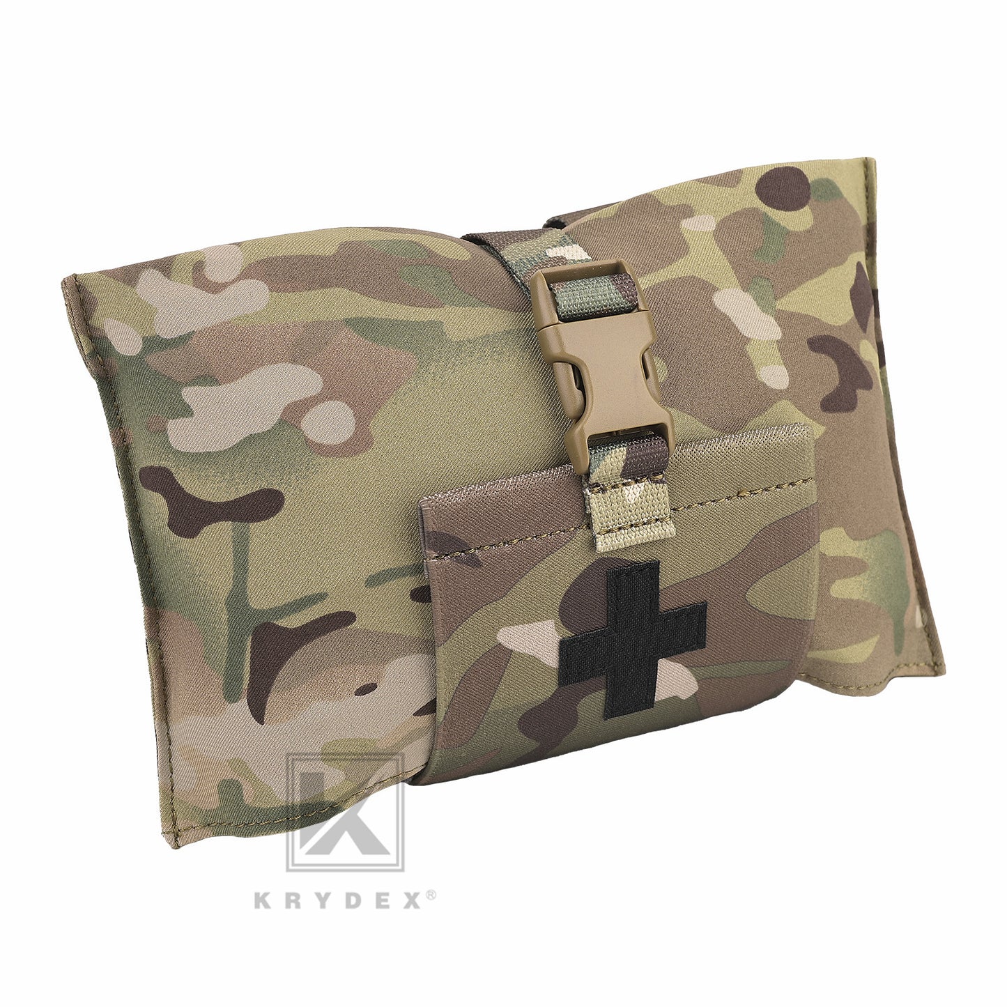 KRYDEX Tactical Stretch Small Blow Out Medical Pouch MOLLE & Belt Quick Release Medic Bag