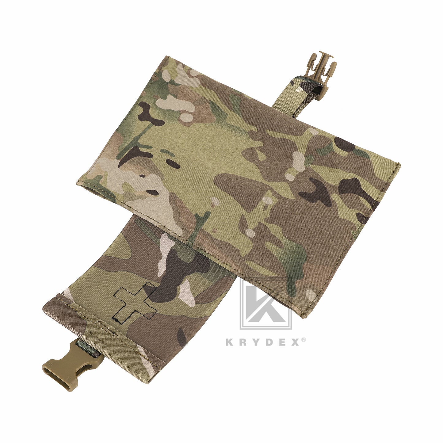 KRYDEX Tactical Stretch Small Blow Out Medical Pouch MOLLE & Belt Quick Release Medic Bag
