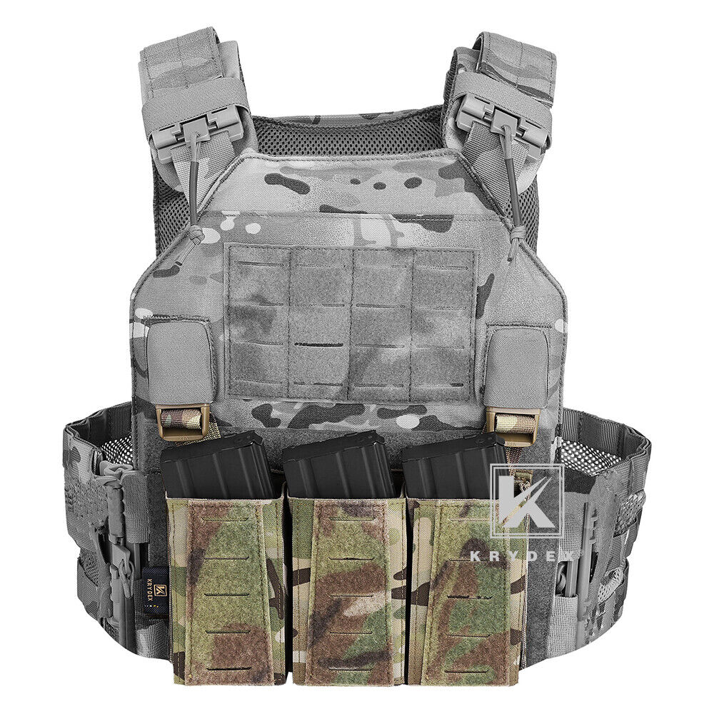 Krydex Tactical Triple Placard .223 5.56 Mag Pouch Retention Insert Holder Chest Rig Plate Carrier