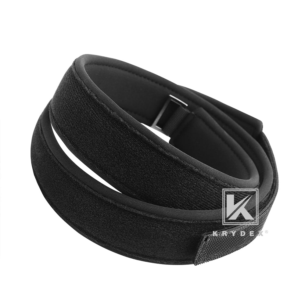 Krydex 1.5” Padded Inner Belt Black Loop Lined Belt Comfortable Inner Duty Battle Shooting Belt