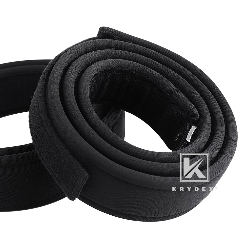 Krydex 1.5” Padded Inner Belt Black Loop Lined Belt Comfortable Inner Duty Battle Shooting Belt
