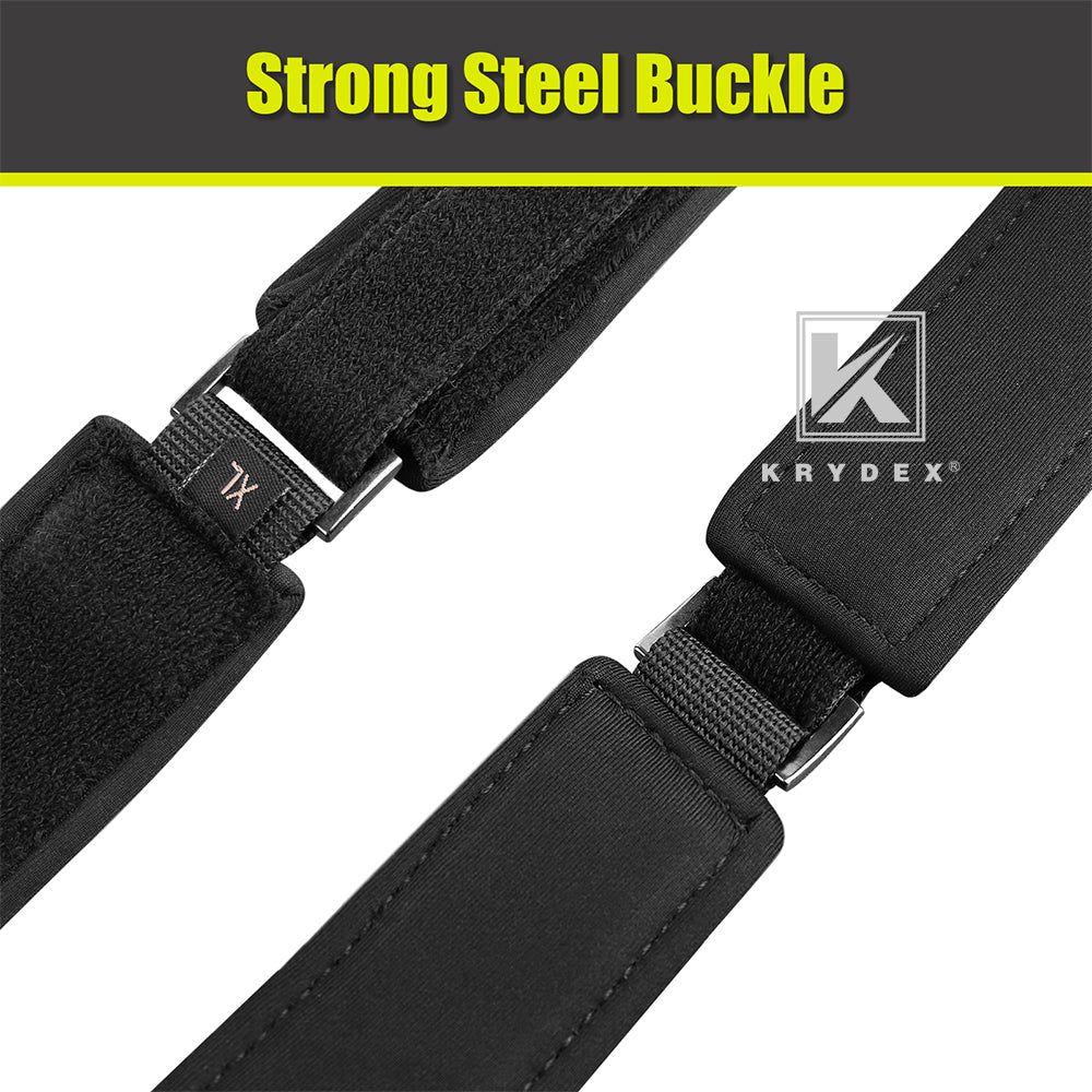 Krydex 1.5” Padded Inner Belt Black Loop Lined Belt Comfortable Inner Duty Battle Shooting Belt