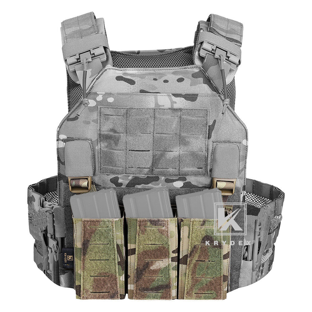 Krydex Tactical Triple Placard .223 5.56 Mag Pouch Retention Insert Holder Chest Rig Plate Carrier